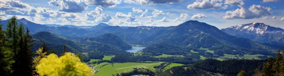 Blick-Erlaufsee-Gemeindealpe-Ötscher